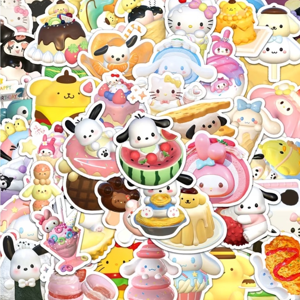 Sanrio Food Sticker Design pack of 20